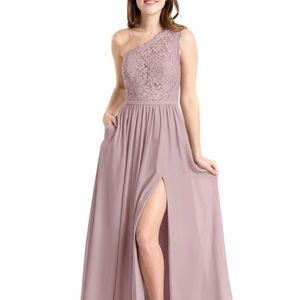 Mauve bridesmaid gown